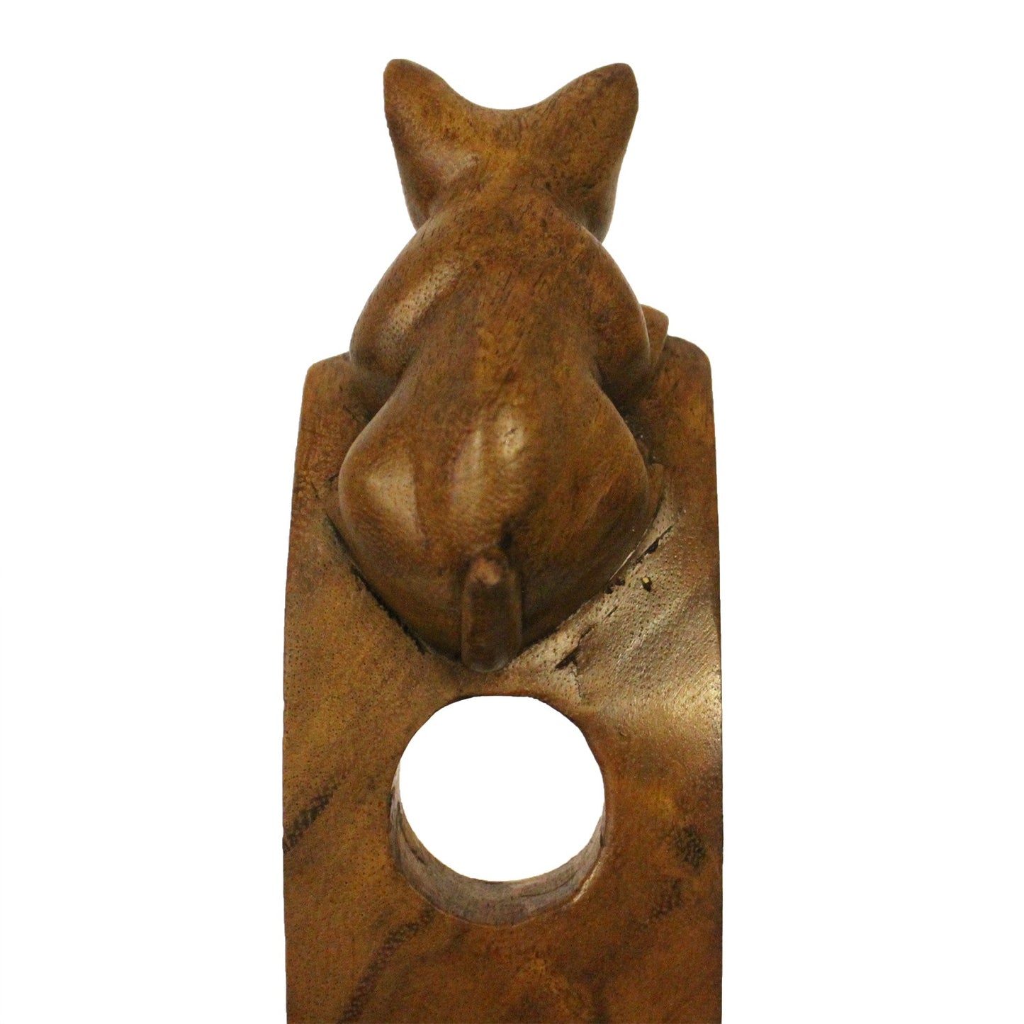 Suar Wood Wine Holders - Cat Feature
