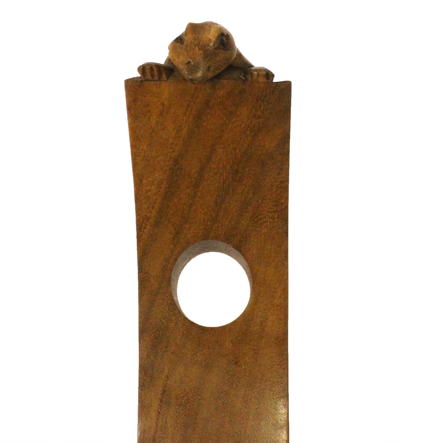 Suar Wood Wine Holder - Gecko Feature