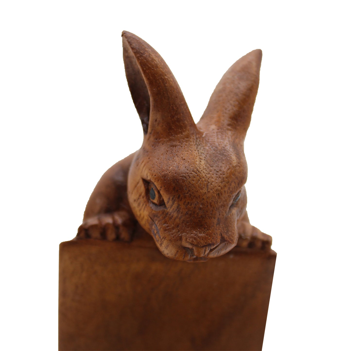 Suar Wood Wine Holders - Rabbit Feature