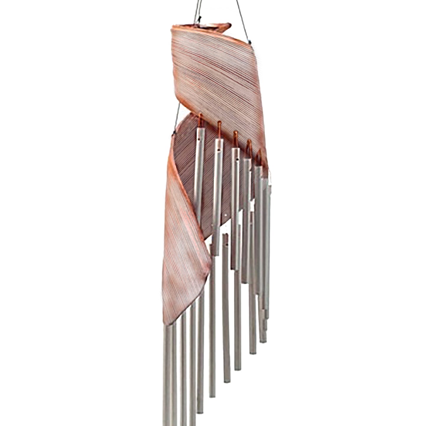Coconut Leaf Wind Chimes in Whitewash