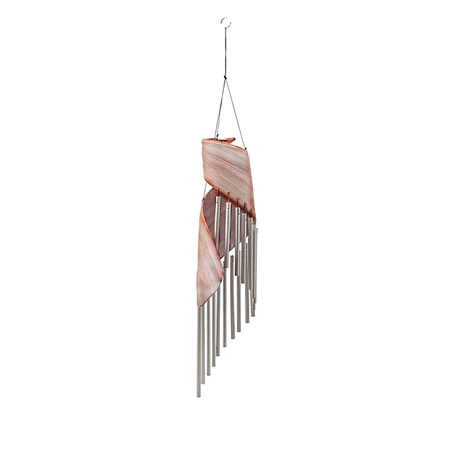 Coconut Leaf Wind Chimes in Whitewash