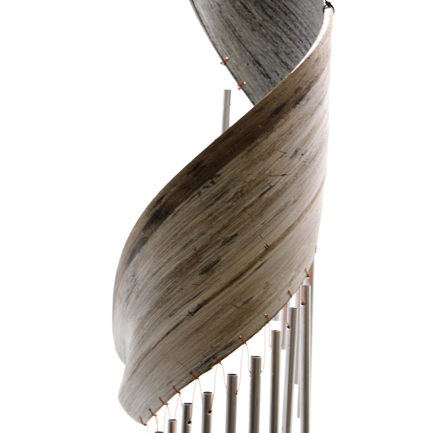 Coconut Leaf Wind Chimes in Whitewash