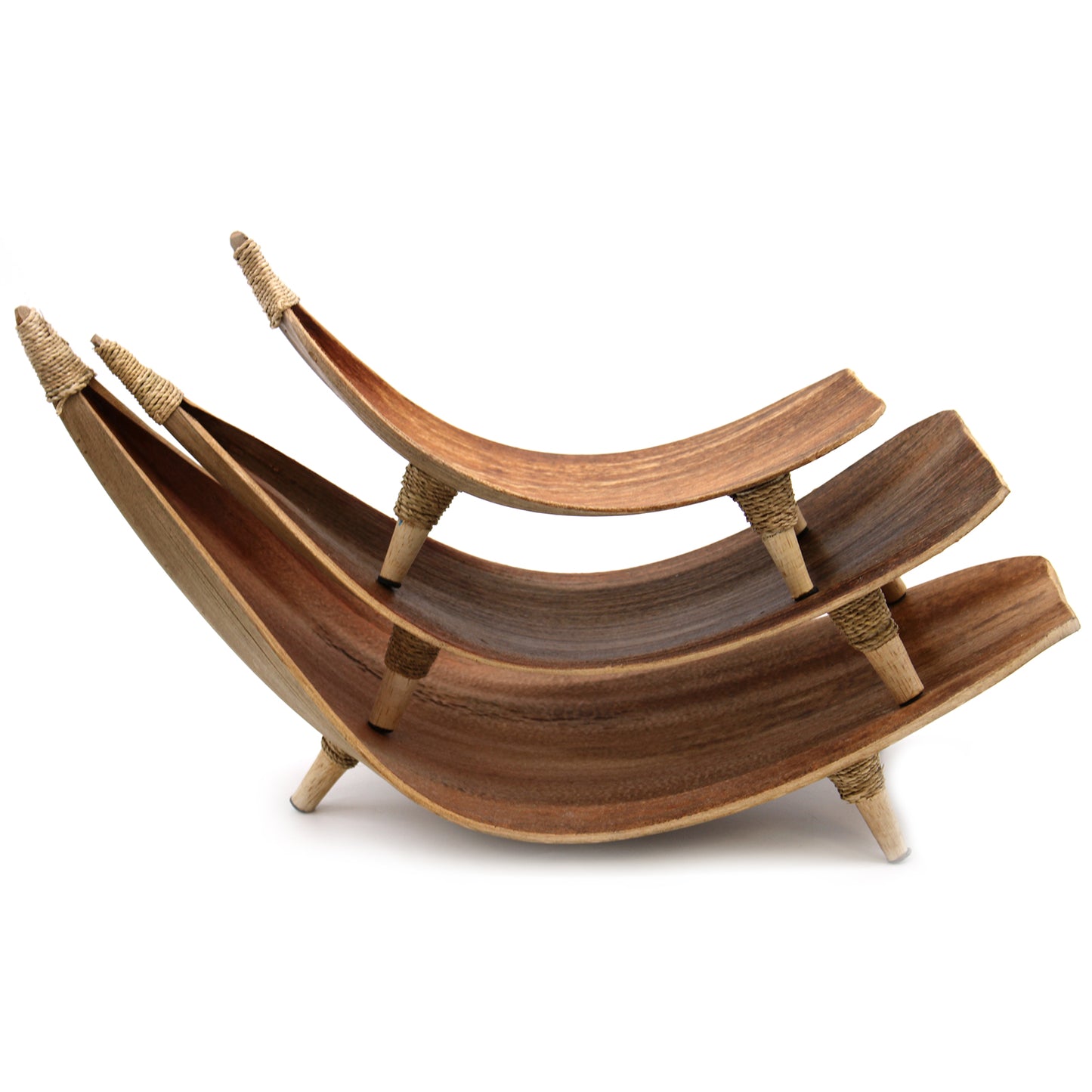 Coconut Leaf Fruit Bowl Set in Natural