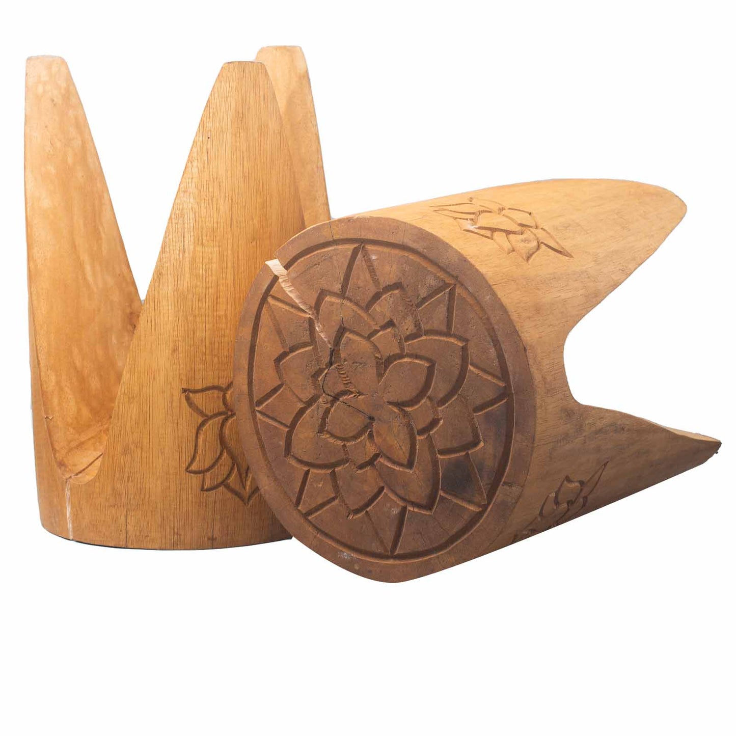 Albasia Interlocking Tribal Table and Stool Set in Natural | Stool | Plant Stand | Coffee Table | Side Table