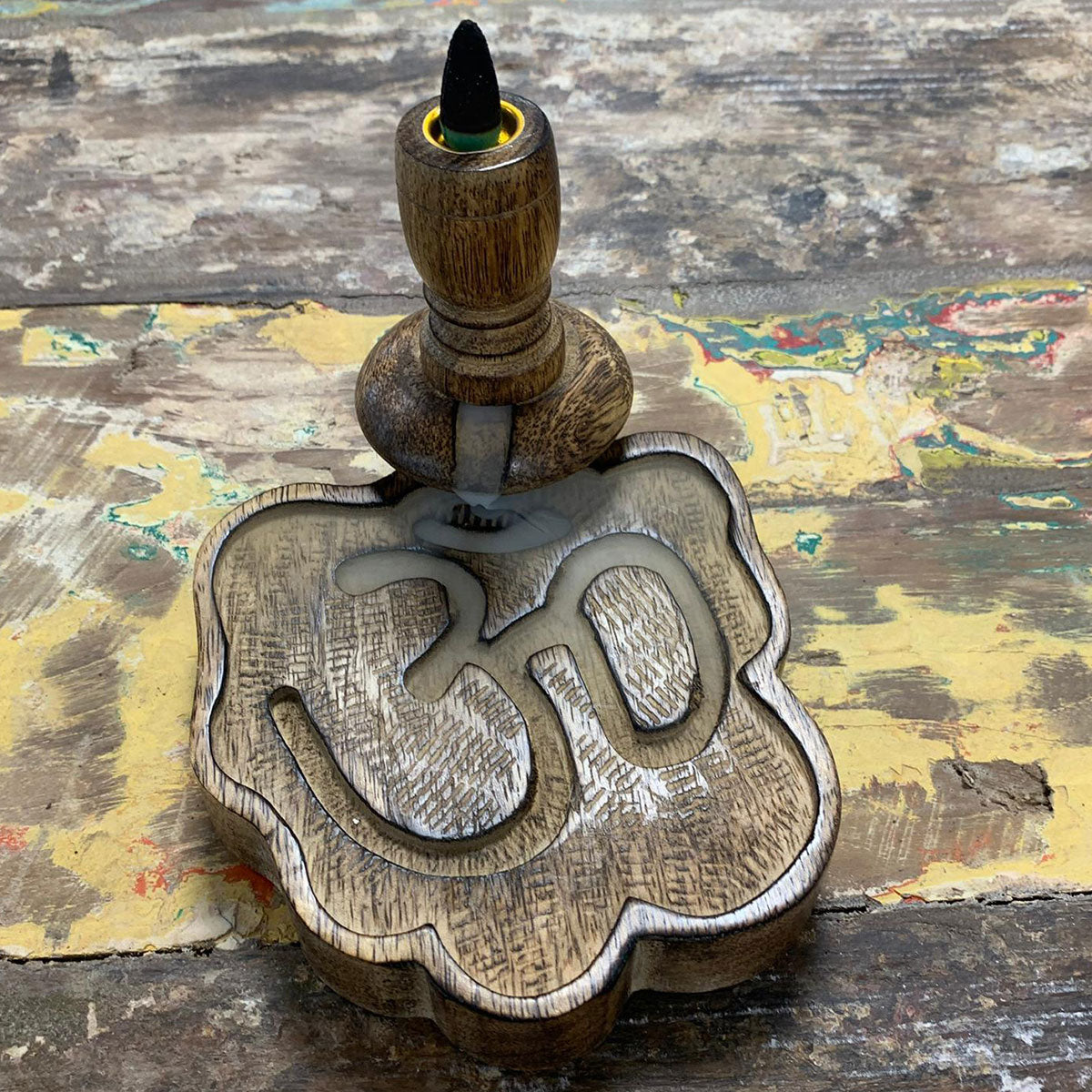Mango Wood Small Ohm Backflow Burner