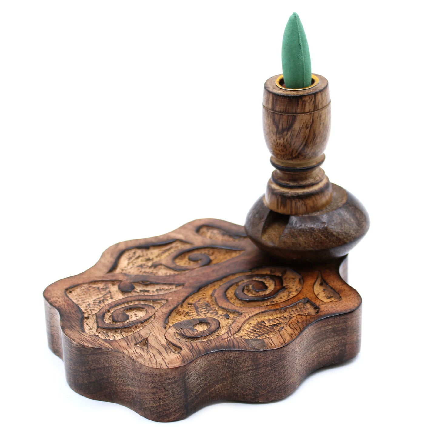 Mango Wood Small Tree of Life Backflow Burner