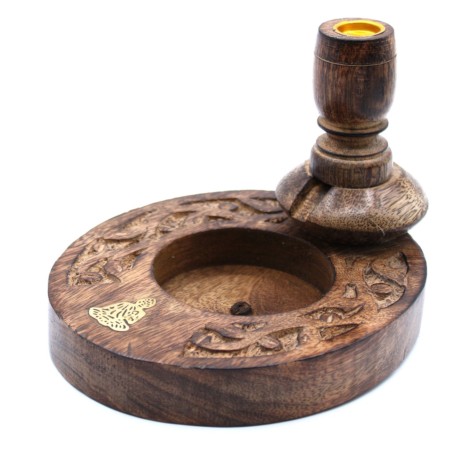 Mango Wood Small Buddha Backflow Burner