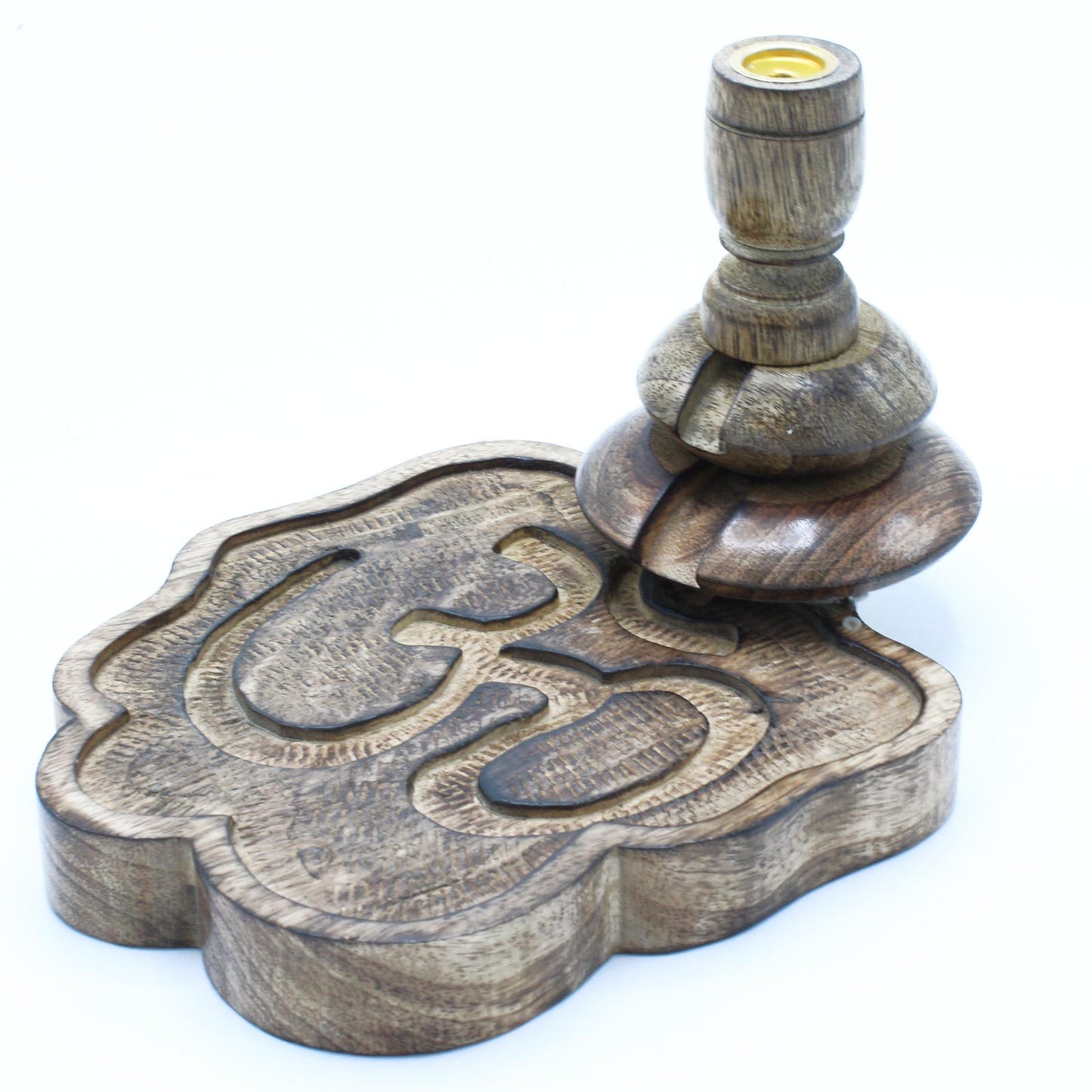 Mango Wood Medium Size Ohm Backflow Burner