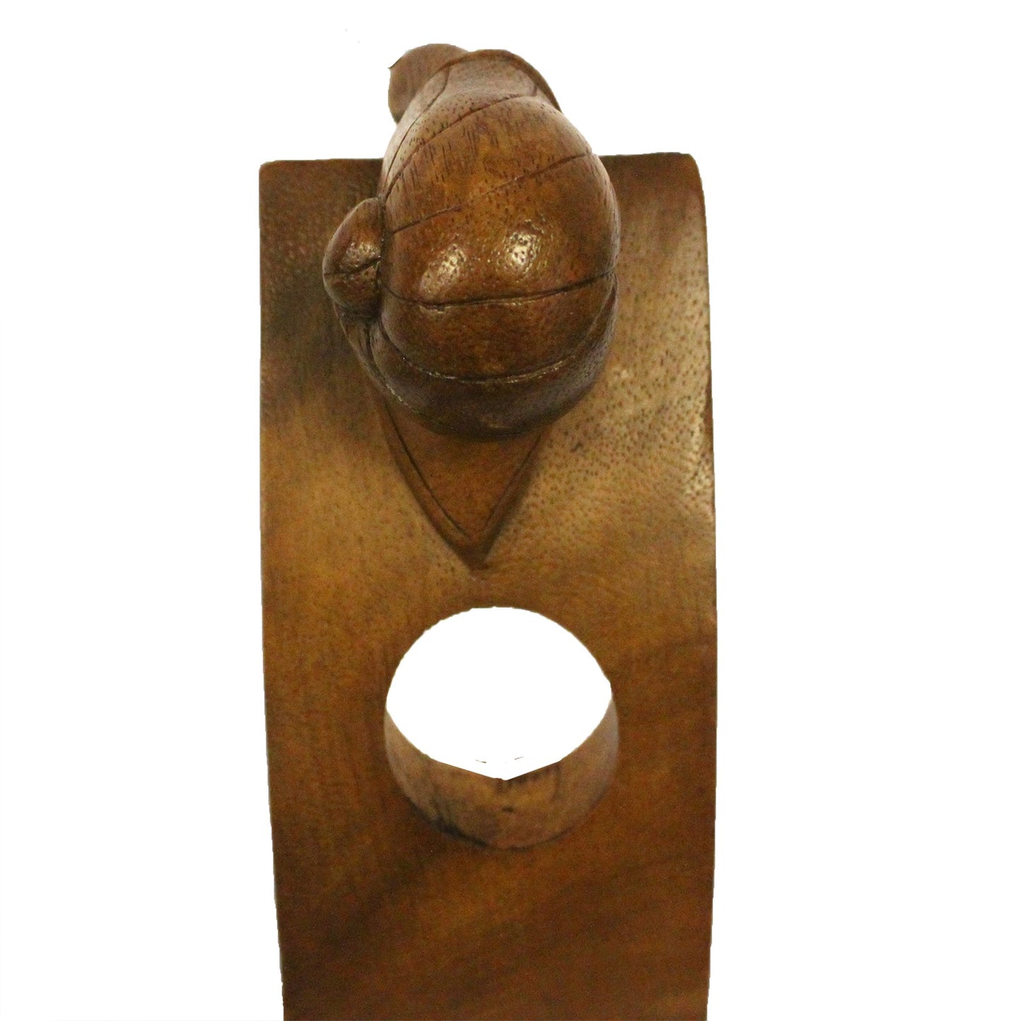 Suar Wood Wine Holders - Snail Feature