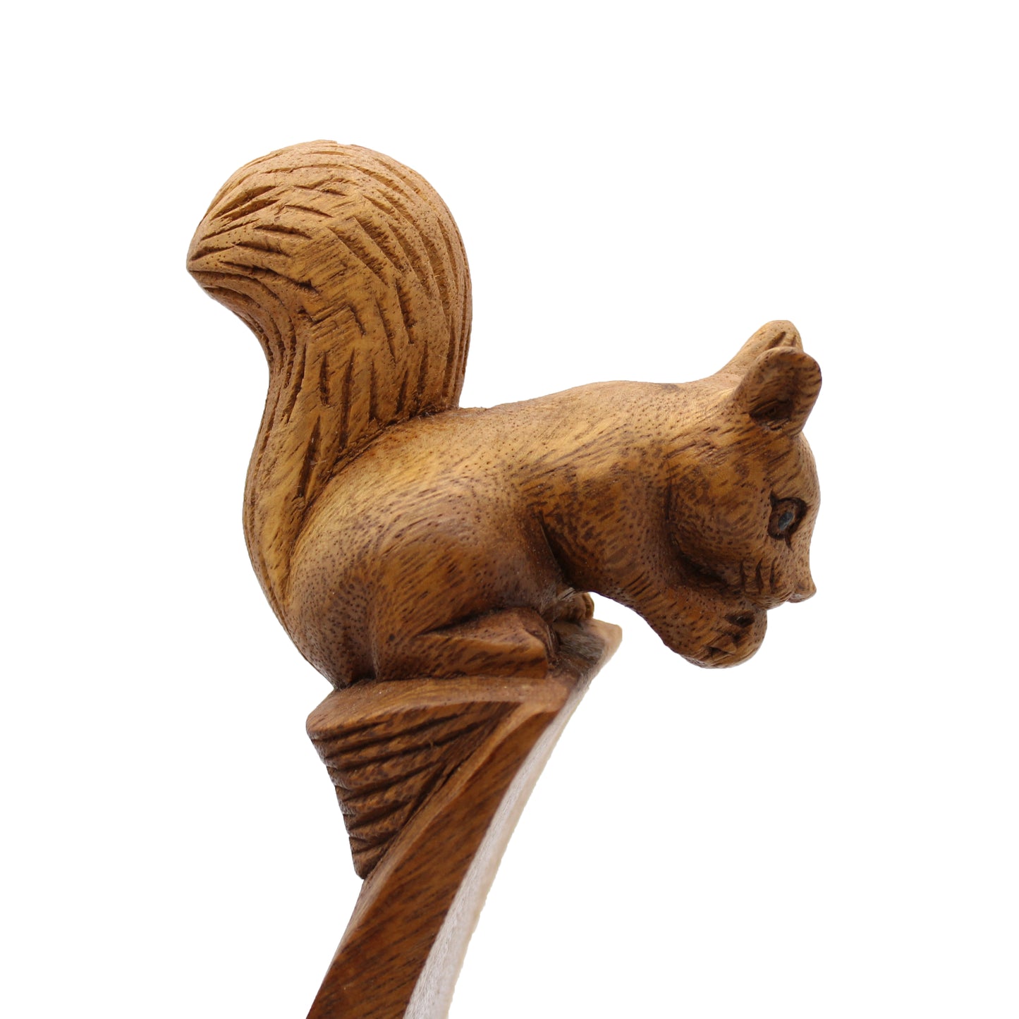 Suar Wood Wine Holders - Squirrel Feature